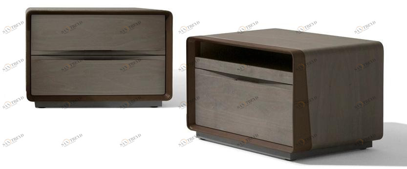 Giorgetti Прямоугольная тумбочка из клена с ящиками Frame sun-id-1434223