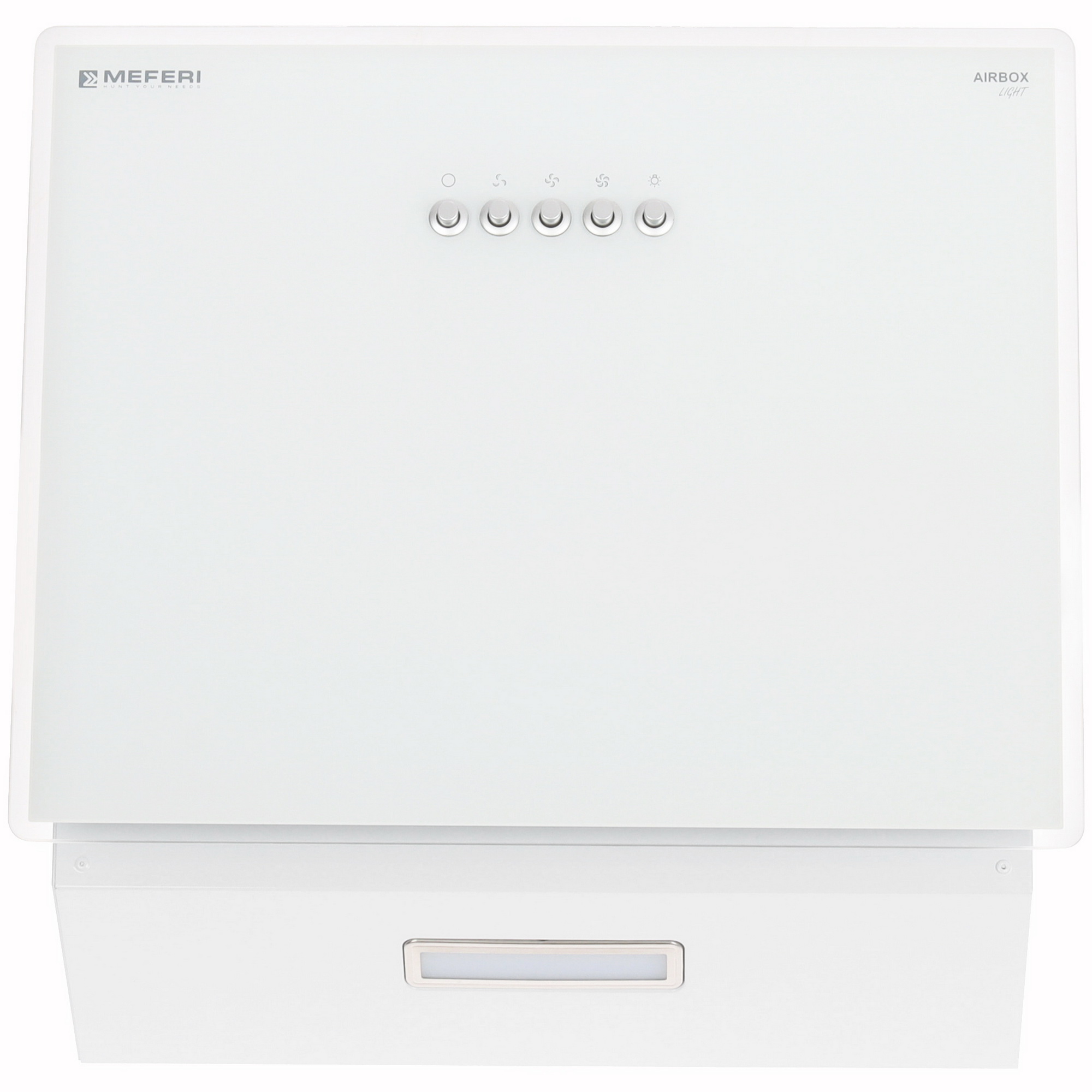 9168698 Вытяжка наклонная Meferi AIRBOX45WH LIGHT белый STDN-0039456 - Вид №1