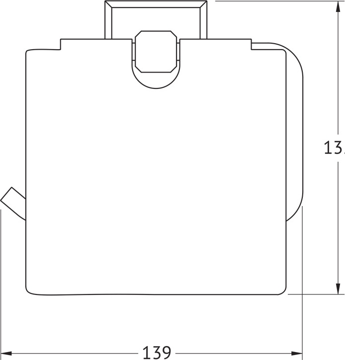9926 Держатель туалетной бумаги с крышкой ARTWELLE Hagel - Вид №1