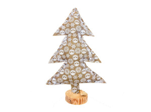 Рождественская елка из мешковины