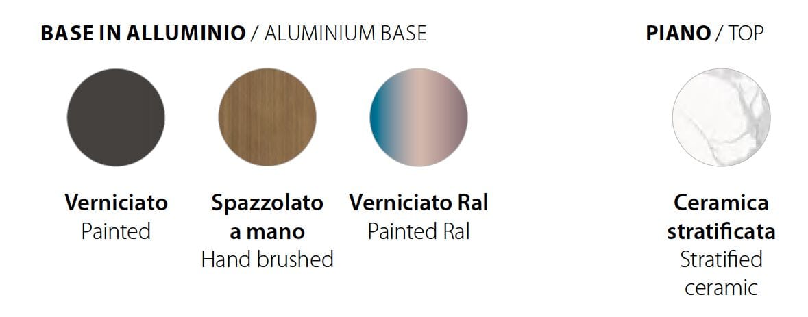 Высокий фиксированный стол с керамической столешницей RIFLESSI Шанхай ARCH-00105552 - Вид №3