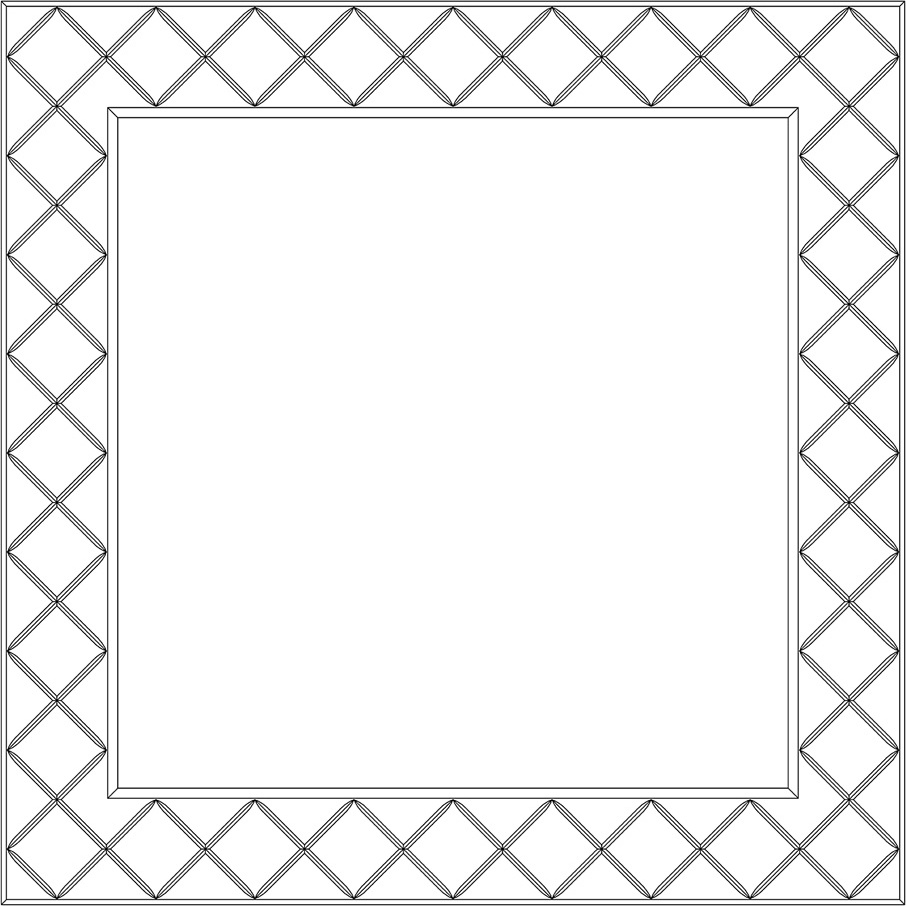 BY 5005 Зеркало с гравировкой EVOFORM Florentina - Вид №1