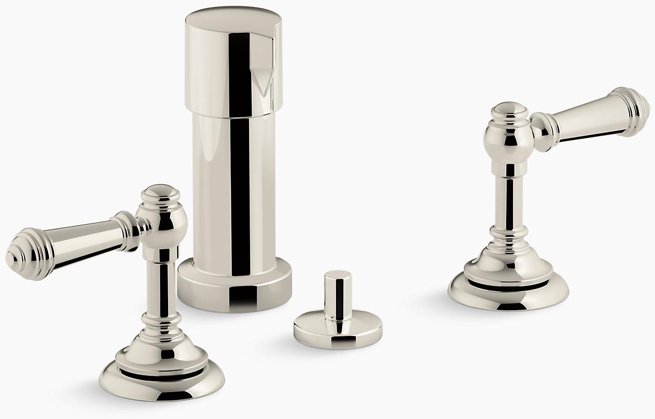 KOHLER Artifacts Смеситель для биде с рычажными ручками K-72765-4-SN 