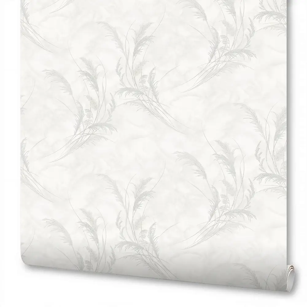 Anturage Tenero - флизелиновые обои молочного цвета с растительным орнаментом 89414276 STLM-1569253