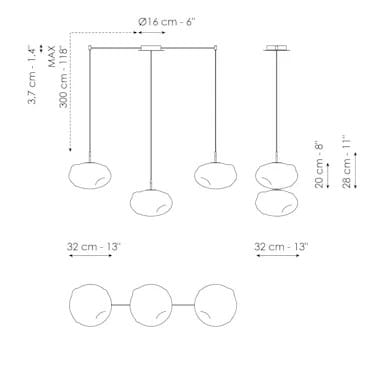 Подвесной светильник из дутого стекла BONALDO Pepita ARCH-00073265 - Вид №6