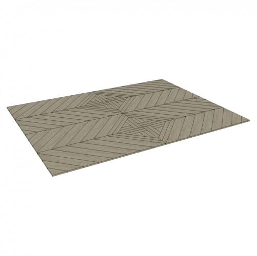 Паркет Ёлка Da Vinci Французская Со Вставкой Ниагара Дуб Любая на выбор (Гладкая) 570х100 мм 2600700019 - Вид №2