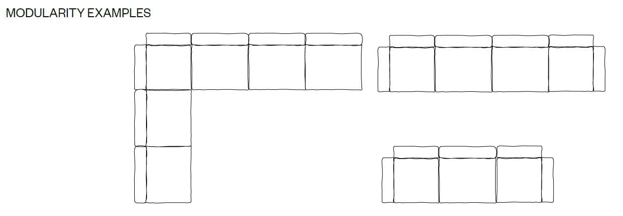 Модульный тканевый диван BD Barcelona PILLOW COTTON ARCH-00144927 - Вид №7