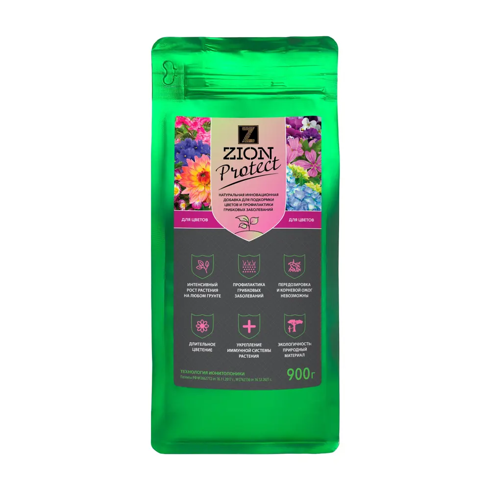 Zion Protect — органическое удобрение для цветущих растений 0.9 кг 89400536 STLM-1569111