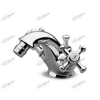 Z46601.8008 Биде с одним отверстием, аэратором, сливом 1 1/4 ", гибким соединением. Zucchetti Delfi 