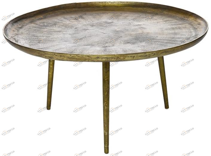 Pols Potten Круглый алюминиевый журнальный столик  390-070-074 