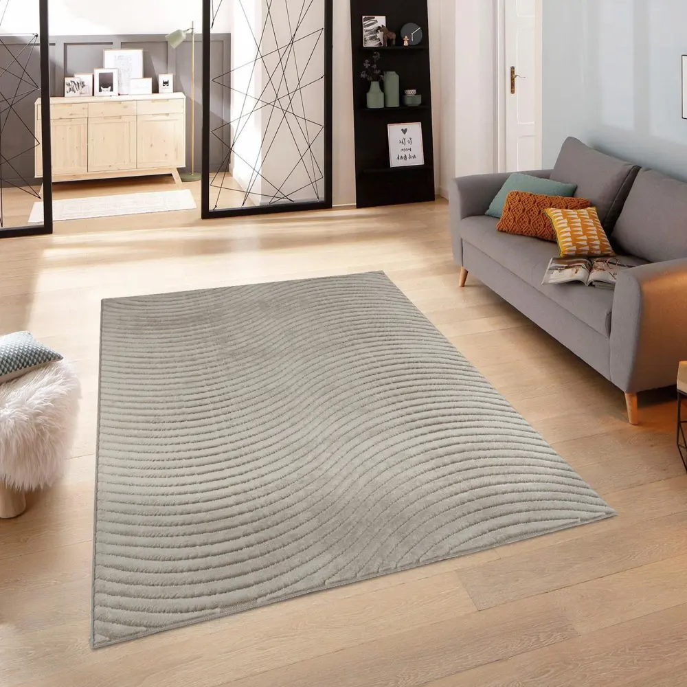 CTIM Ковер «Луна» 160x230 см с рельефным ворсом бежевый 89360171 STLM-1535803 - Вид №6