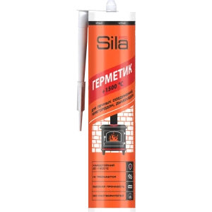 Термостойкий силикатный герметик SILA для печей и каминов 280 мл 89394310