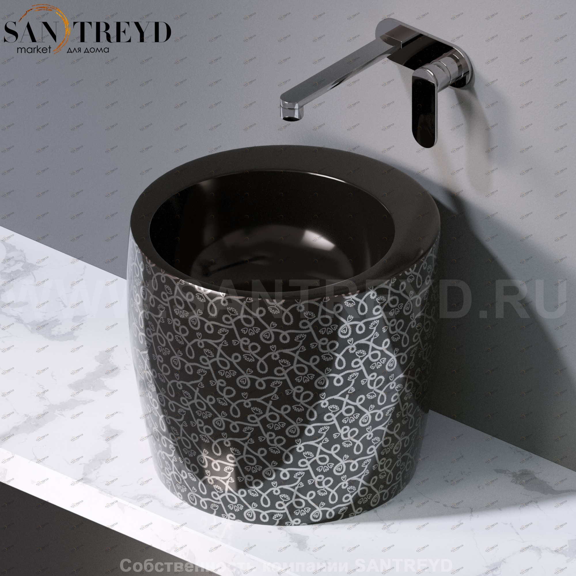 L101401P Накладная раковина на столешницу  круглая A. e T. Italia TOTEM AeT ITALIA