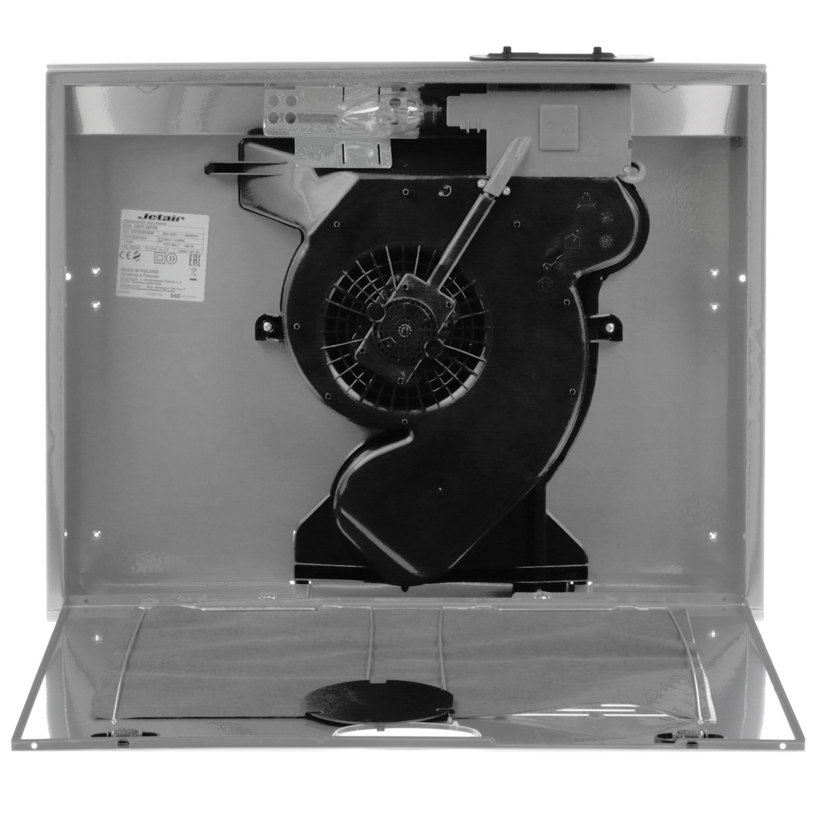 1106530 Вытяжка подвесная Jetair SENTI SI/F/60 серебристый/черный STDN-0151702 - Вид №6