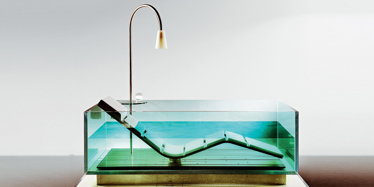 Ванна стеклянная WATER LOUNGE 200 см HOESCH 3704 - Вид №2