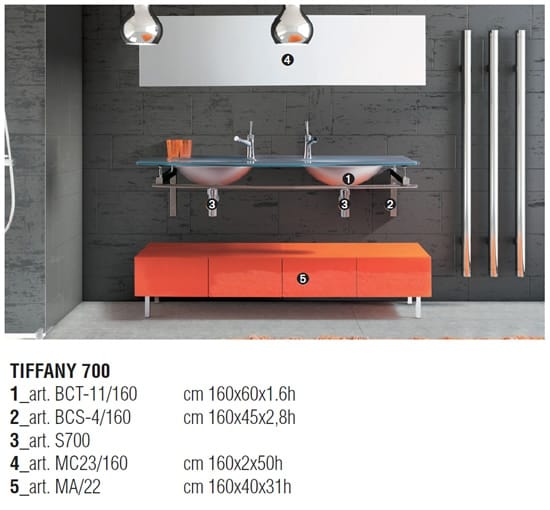 Двойной подвесной умывальник LASA IDEA ARCH-00104668 - Вид №2