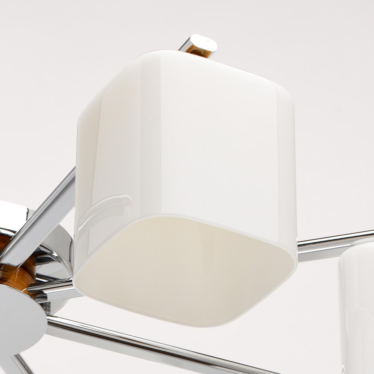 Потолочная люстра De Markt Николь 364014508 DE MARKT ДИЗАЙНЕРСКИЕ, НИКОЛЬ 220150 Белый  - Вид №1