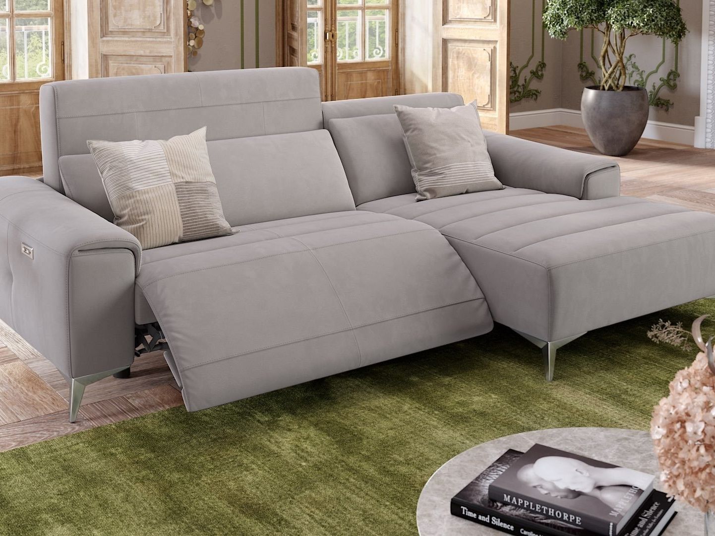 Угловой диван из ткани Sofanella Bella ARCH-00030371 - Вид №1