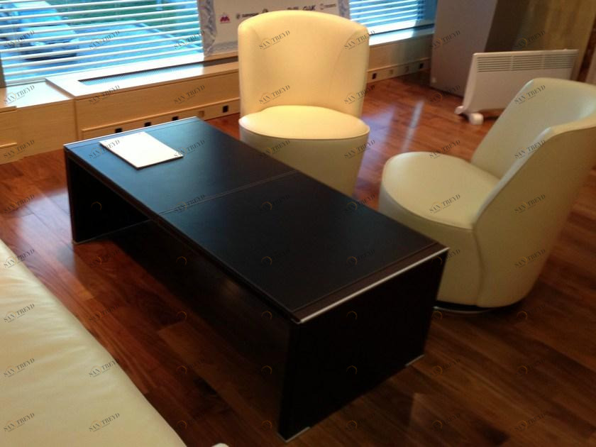 IFT Низкий прямоугольный кожаный журнальный столик Electa sun-id-1393298