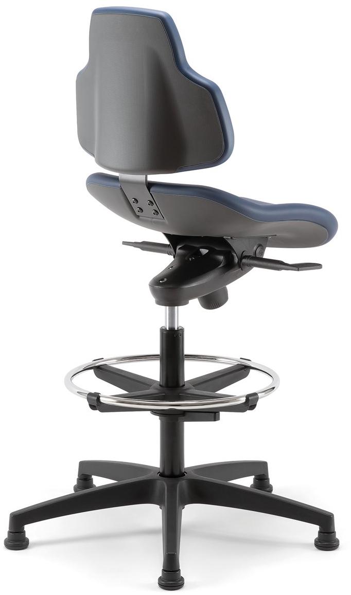 Linea Fabbrica Офисный стул с 5 спицами из кожзаменителя с подставкой для ног Joko sun-id-1447461 - Вид №1