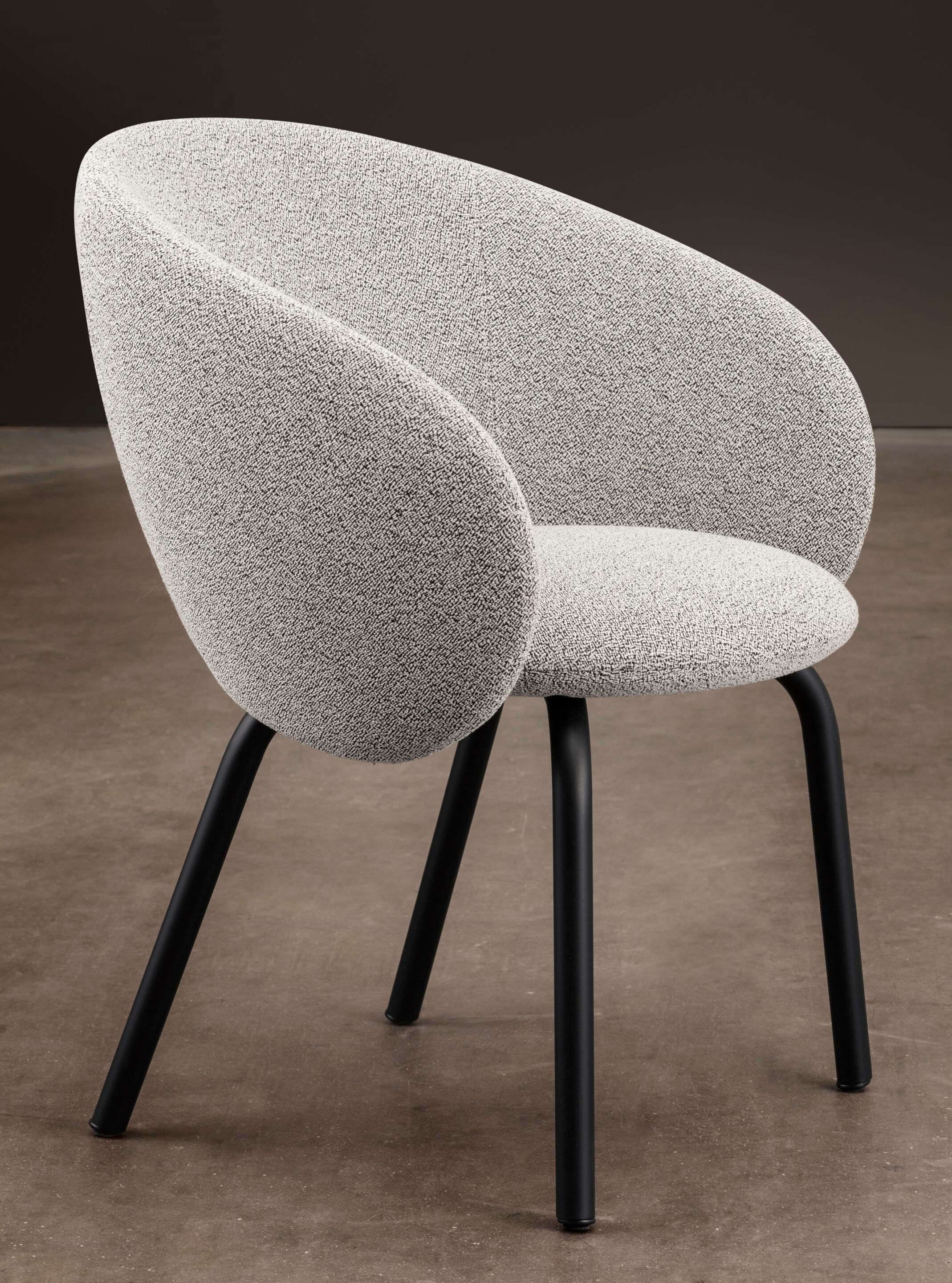 Тканевый мягкий стул с металлической основой Miniforms Nebula ARCH-00065414 - Вид №4