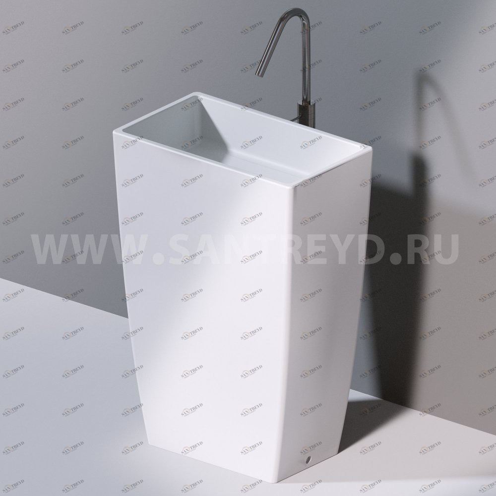 L110101 Напольная раковина стоящая прямоугольная A. e T. Italia Tower AeT ITALIA