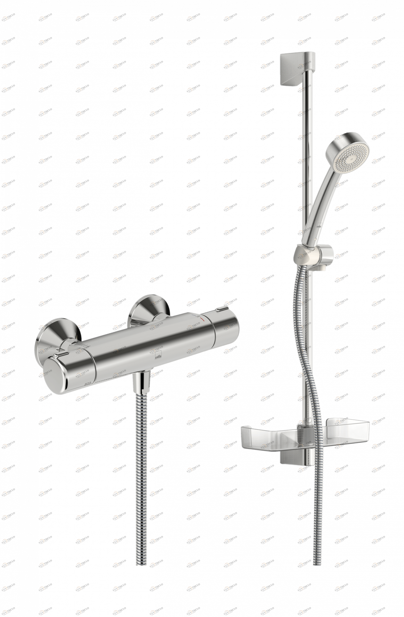 Oras 7452U Cмеситель для душа с душевым комплектом 7452U Nova Хром 