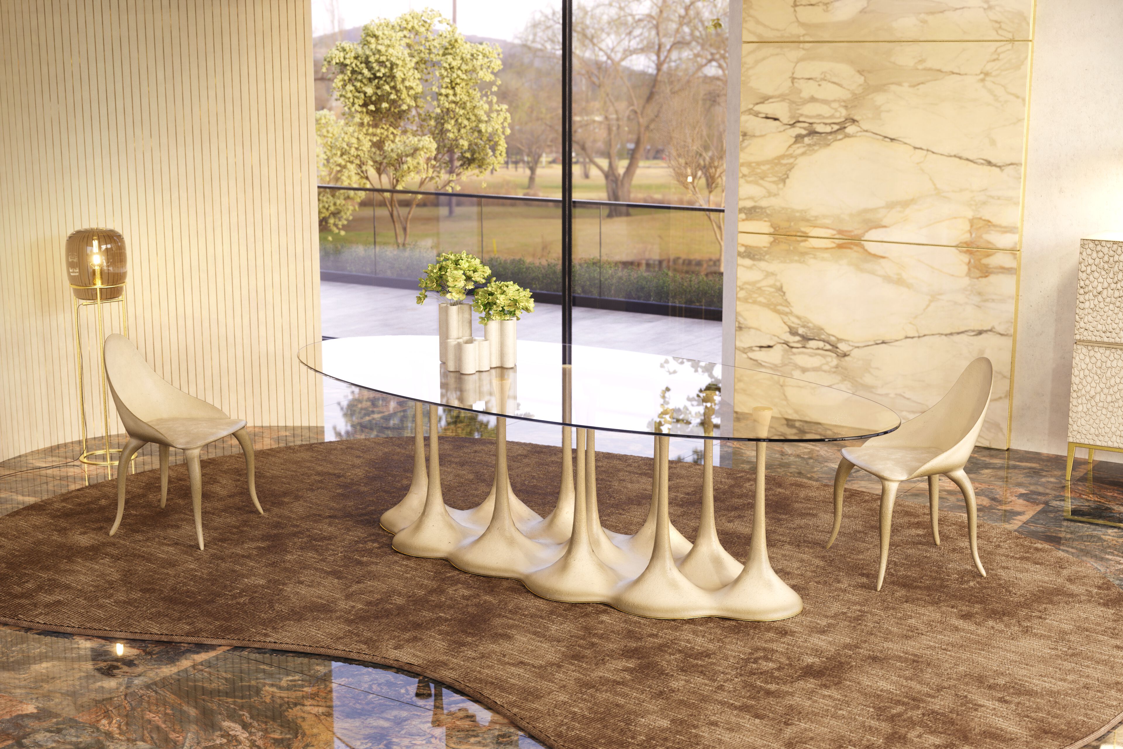 Овальный стол из стекловолокна KARPA AMAZONIA K2008A ARCH-00102103 - Вид №7