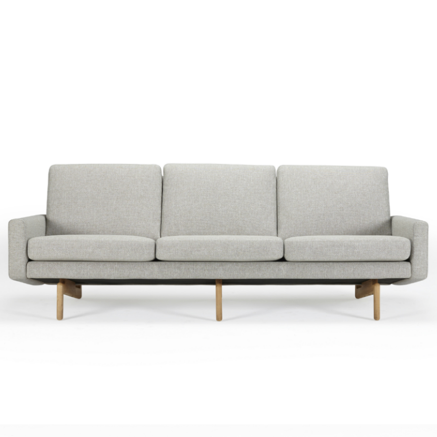 Диван трехместный Egsmark с мягкими подлокотниками, лакированный дуб, темно-песочный Kragelund 20003202244 - Вид №4