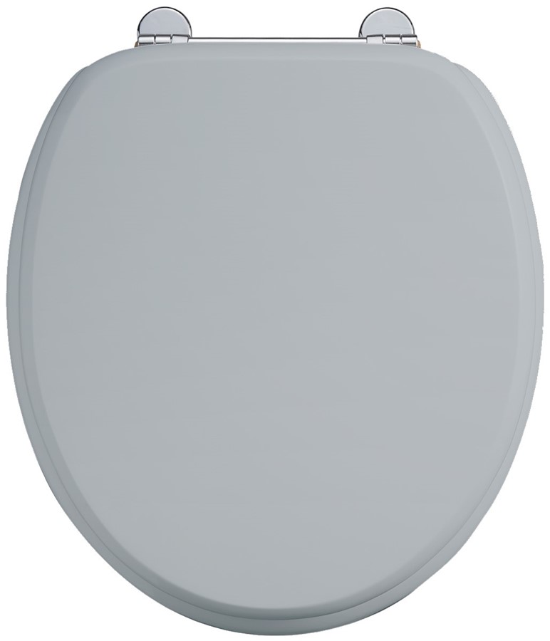 Burlington Bespoke Сиденье на заказ Moon Grey с хромированными петлями S55 CHR 