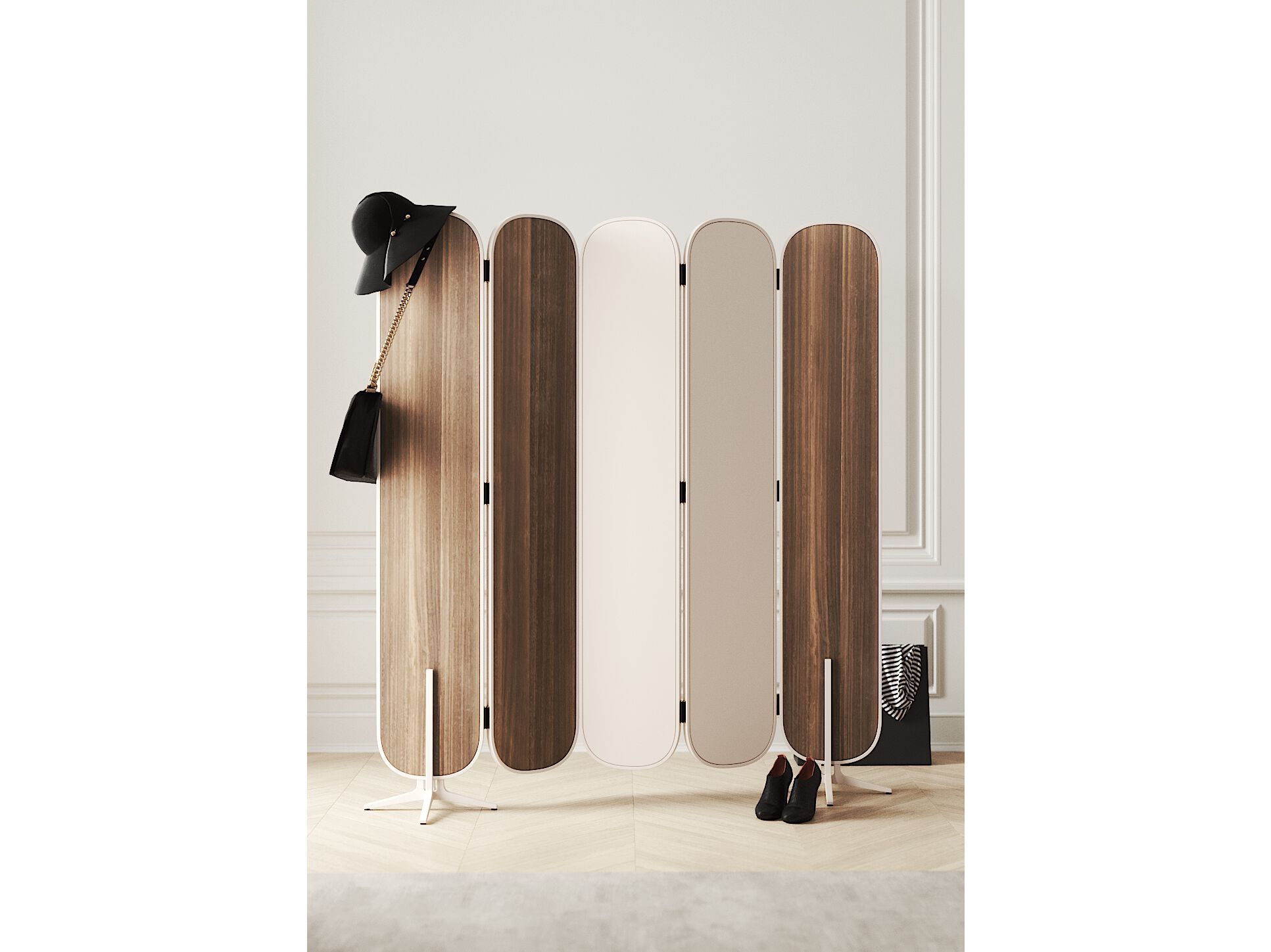 Стальная и деревянная ширма PRADDY Natur ARCH-00128631 - Вид №2