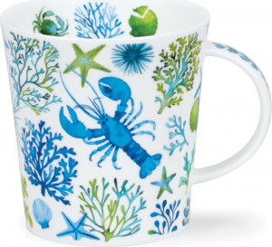 10672743 Dunoon Кружка Dunoon На дне морском.Ломонд 320мл, фарфор, голубая Фарфор костяной