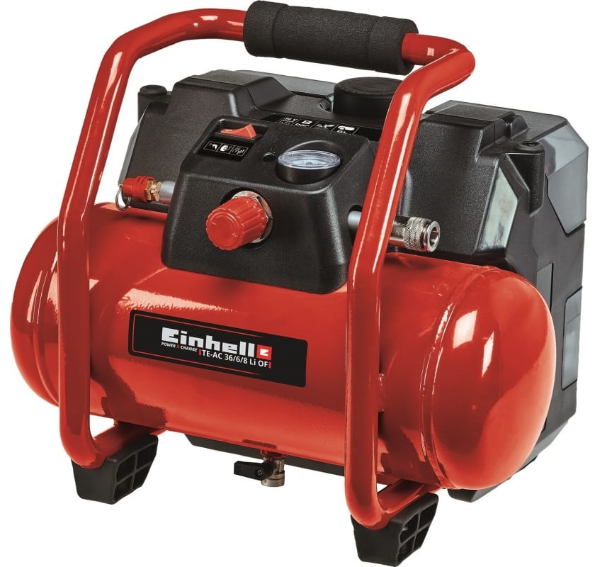 Компрессор поршневой безмасляный Einhell PXC TE-AC 36/6/8 Li OF Set Power X Change 18V 5361486 STDN-0134187