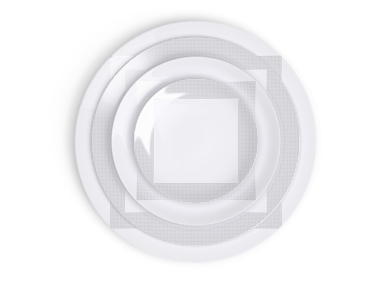 Фарфоровая десертная тарелка Non Sans Raison Square ARCH-00046063 - Вид №3