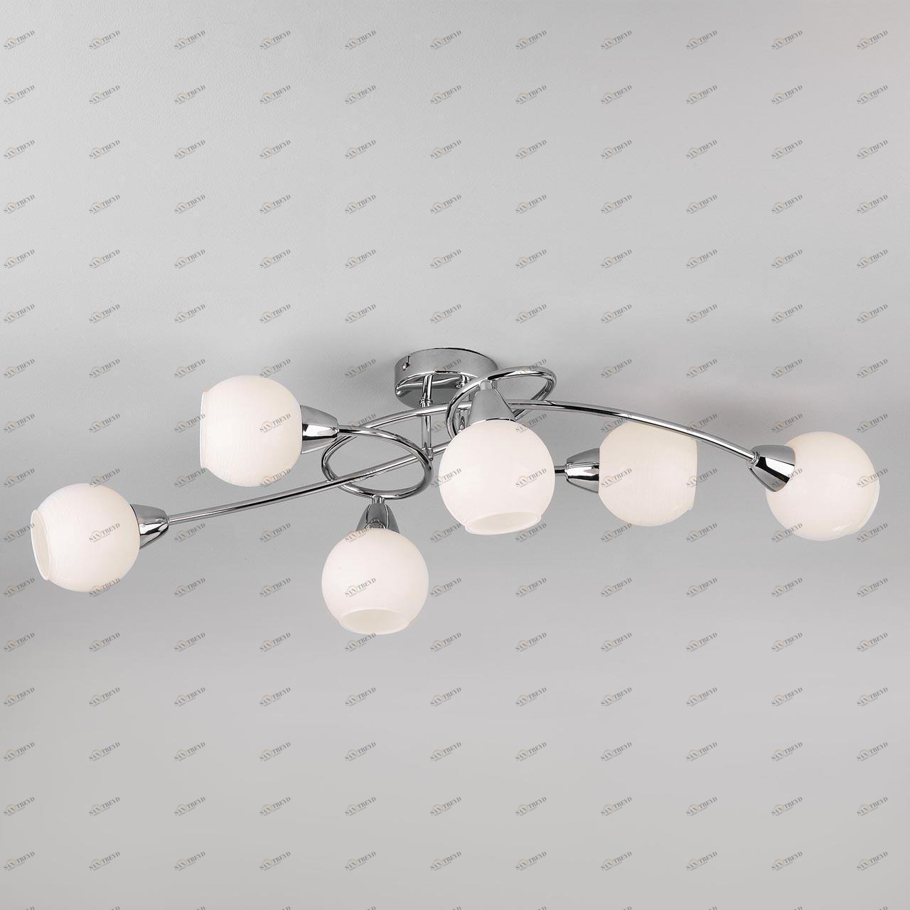 Потолочная люстра Eurosvet Whitney 30133/6 хром EUROSVET WHITNEY 184419 Белый 