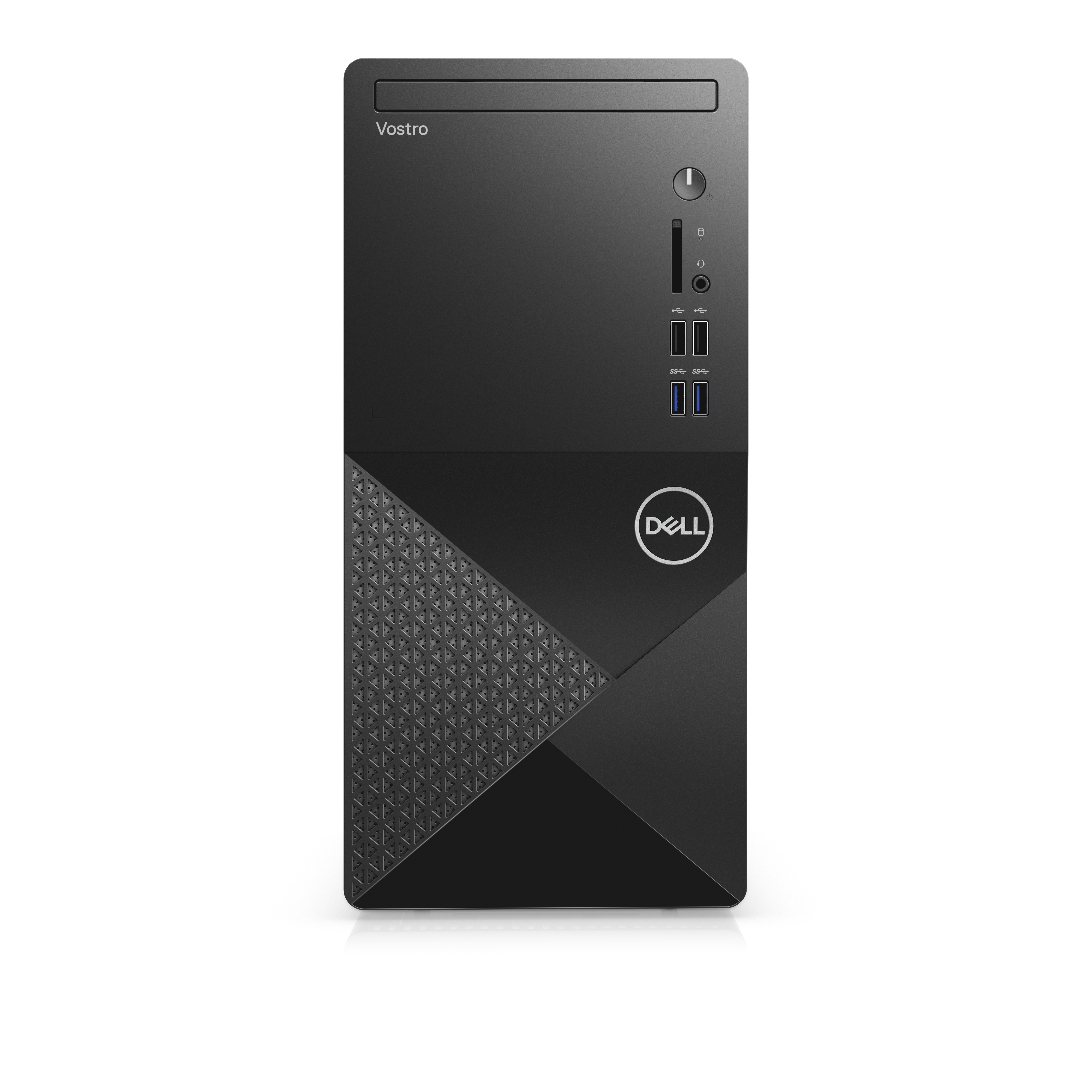 3888-2826 vostro 3888 mt pentium gold g6400(4.0ghz)/ 4gb/1tb/dvd-rw/uhd 610/bt/wifi/mcr/1y nbd/black/linux Dell Santreyd  - Вид №1