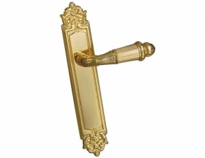 0A3870.000.01 Ручки дверные на пластинах Золото 24К