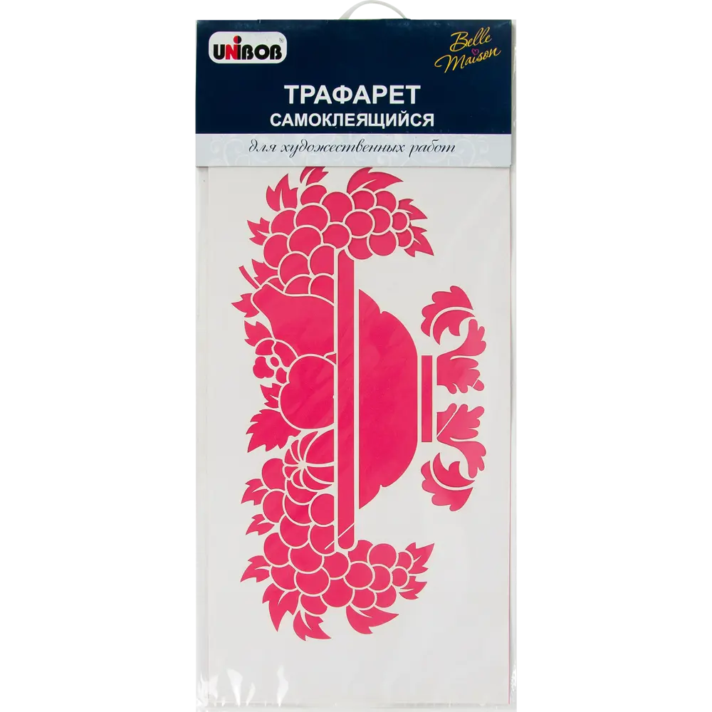 Трафарет самоклеящийся «Фруктовая ваза» 20х40 см UNIBOB STLM-2012988 - Вид №1