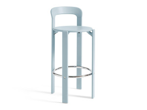 Высокий стул из бука с подставкой для ног