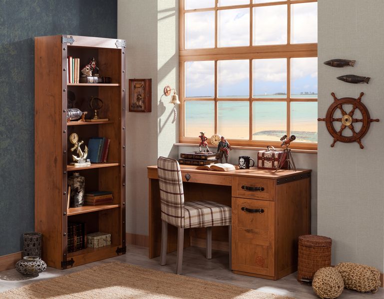 Письменный стол с ящиками деревянный 117 см Pirate CILEK PIRATE 00-3832444 Коричневый Santreyd  - Вид №3