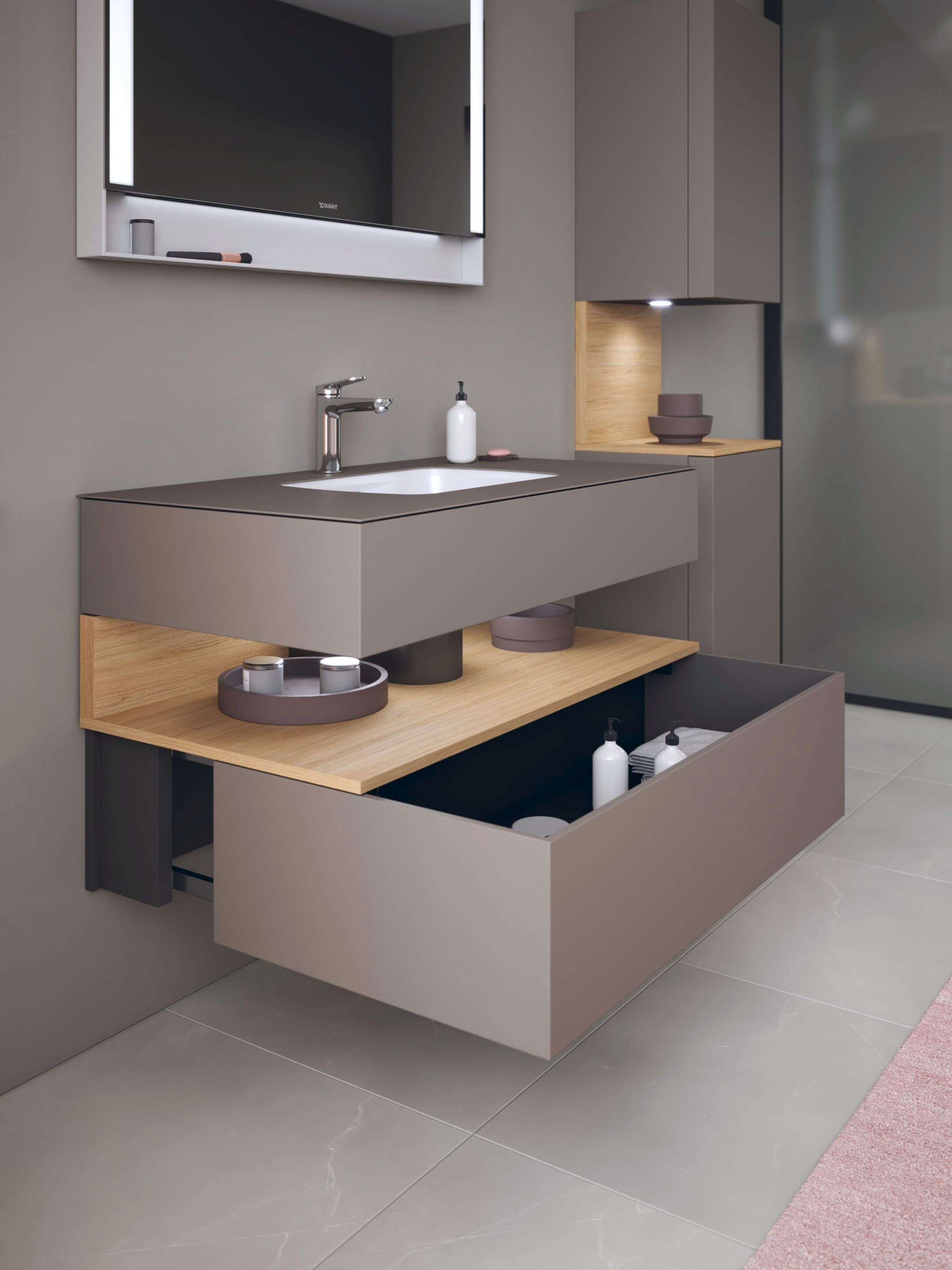 Керамическая прямоугольная встраиваемая раковина Duravit Qatego ARCH-00008089 - Вид №3