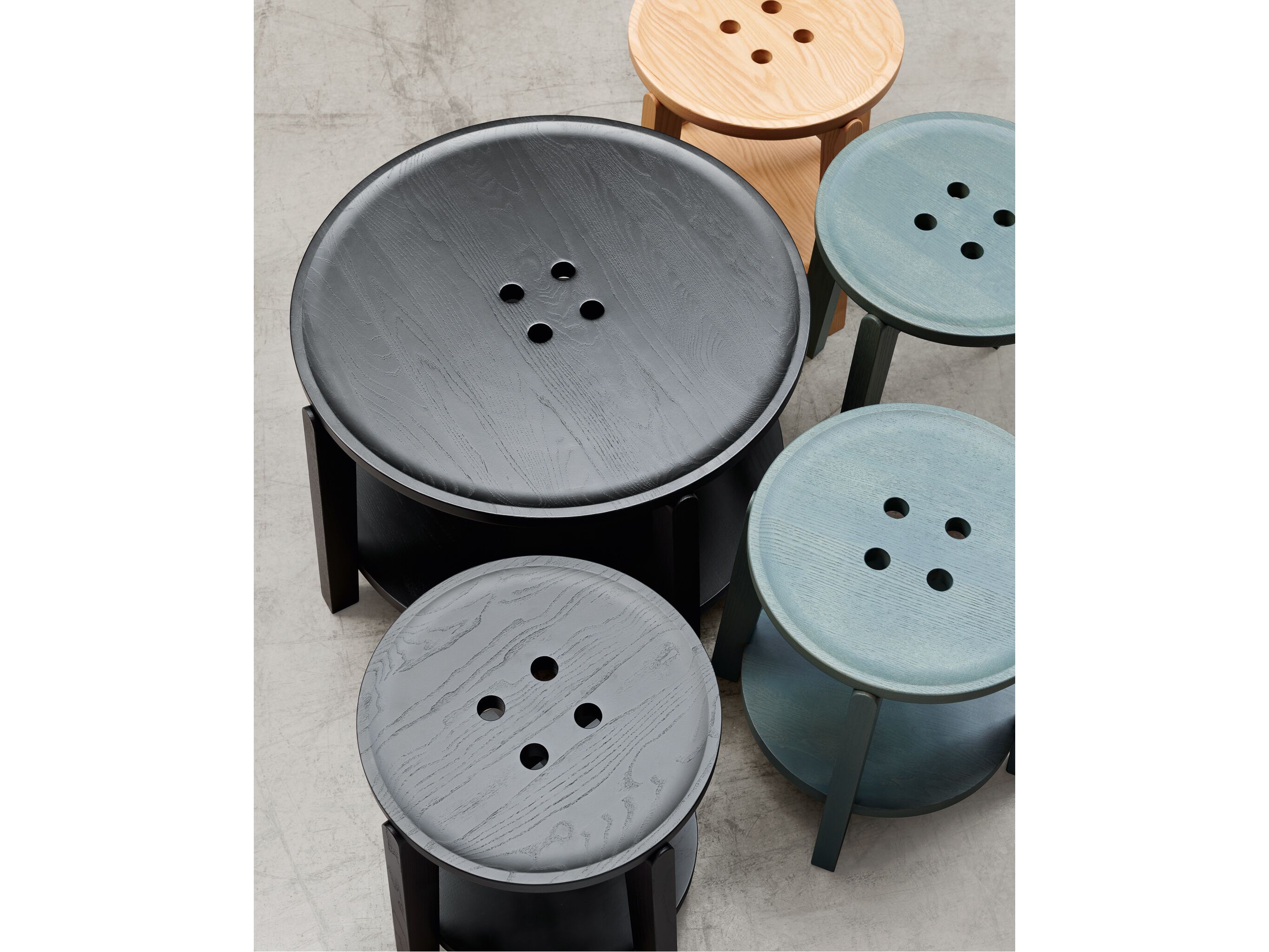 Круглый журнальный столик с журнальной стойкой Very Wood Rond ARCH-00098713 - Вид №2