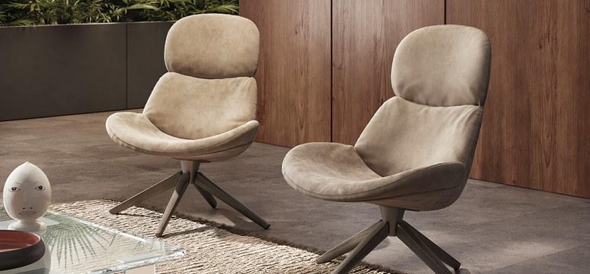 Natuzzi Кресло на козелке в коже sun-id-1503029 - Вид №3
