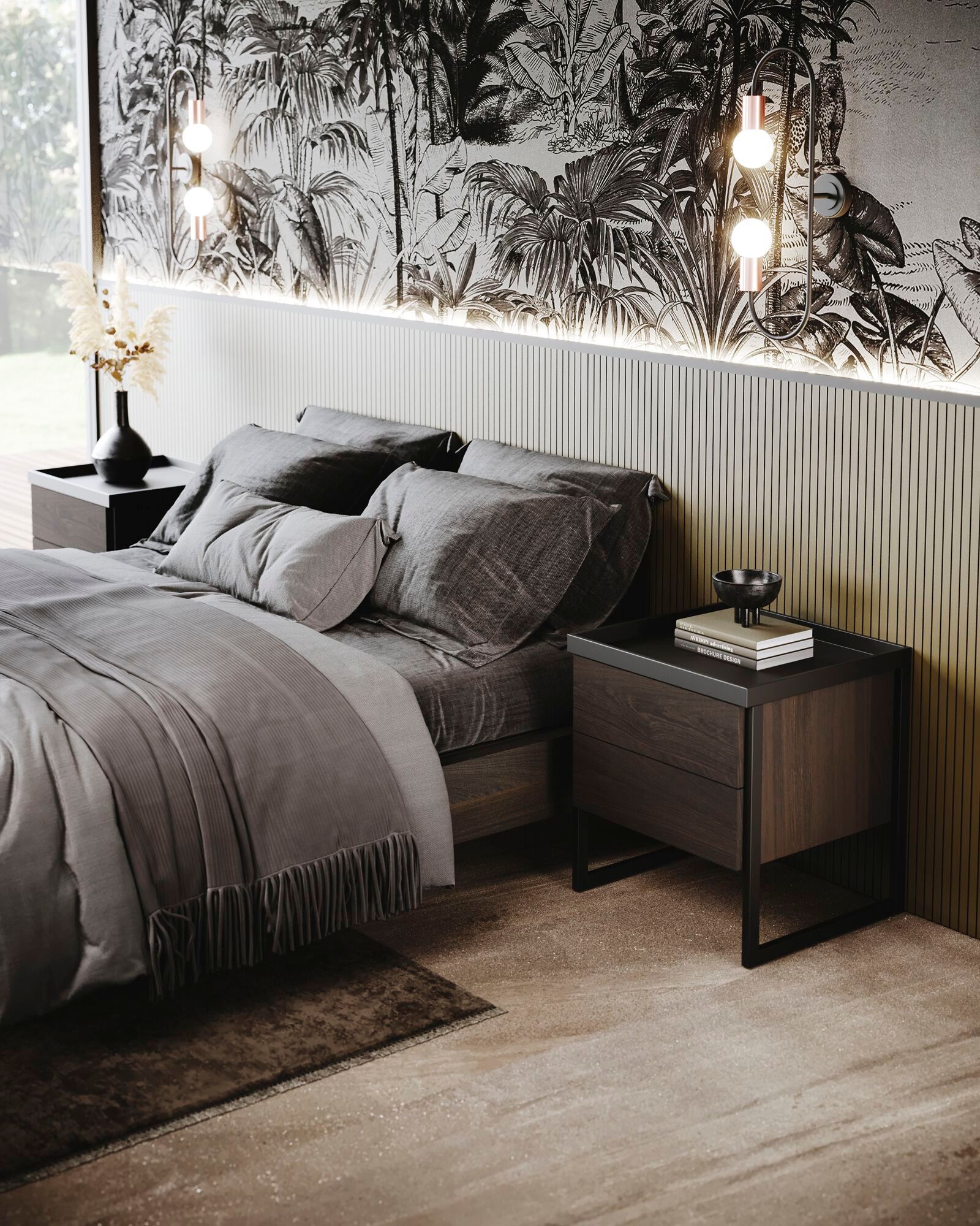 Обшивка из шпона со встроенным освещением Guzzini & Fontana Always ARCH-00101681 - Вид №1