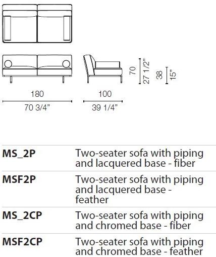 Cappellini Модульный диван со съемным чехлом Cap martin sunset sun-id-1481294 - Вид №11
