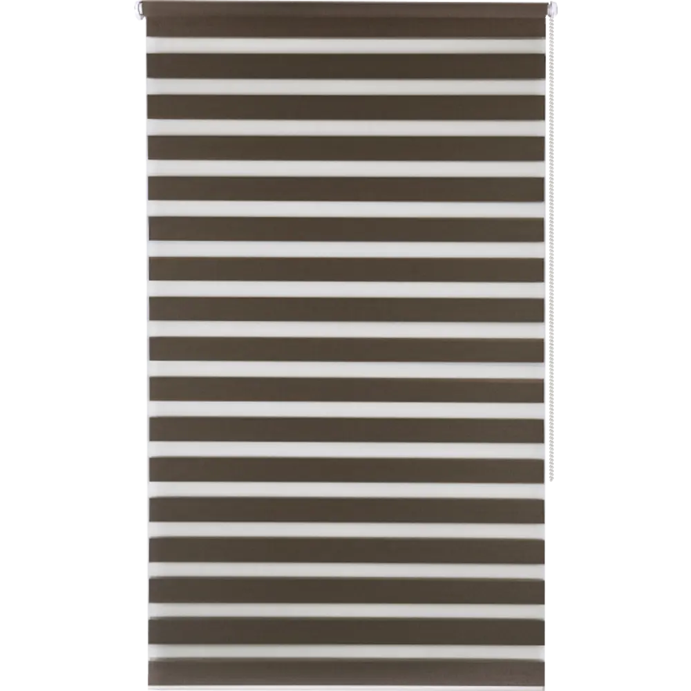 Штора рулонная день-ночь блэкаут Miamoza 50x160 см коричневая Santreyd STLM-2205122