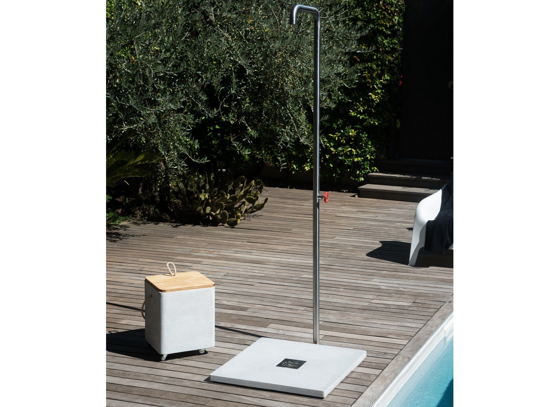 Бетонный душ с колонной из нержавеющей стали PAOLELLI GARDEN цемент ARCH-00042687