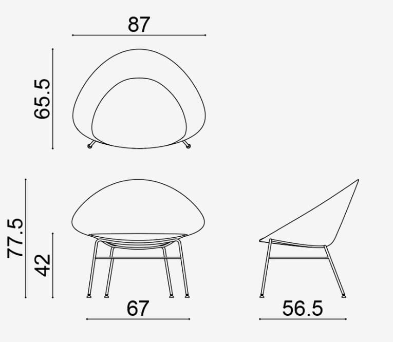 Полипропилен сани стул Arper Adell ARCH-00043224 - Вид №16