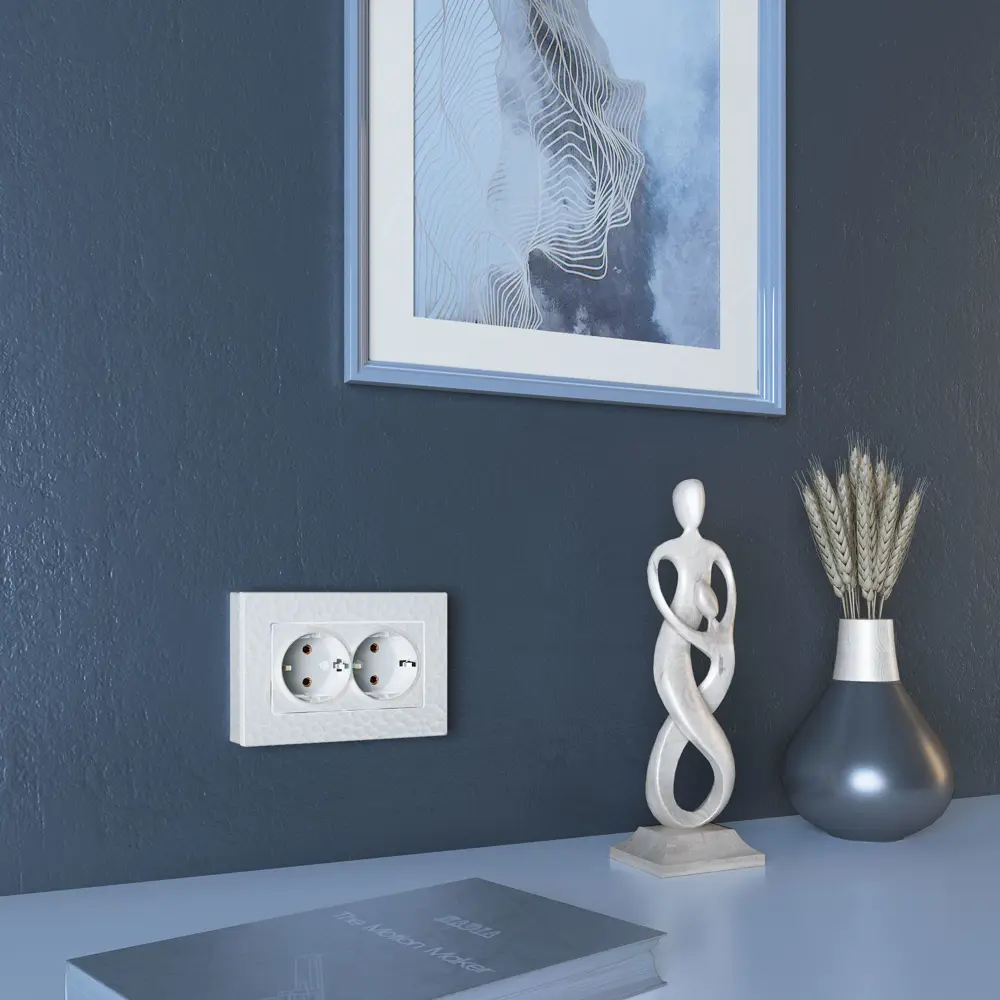 Рамка для розеток и выключателей Werkel Hammer W0082401 2 поста цвет белый STLM-2025287 - Вид №3