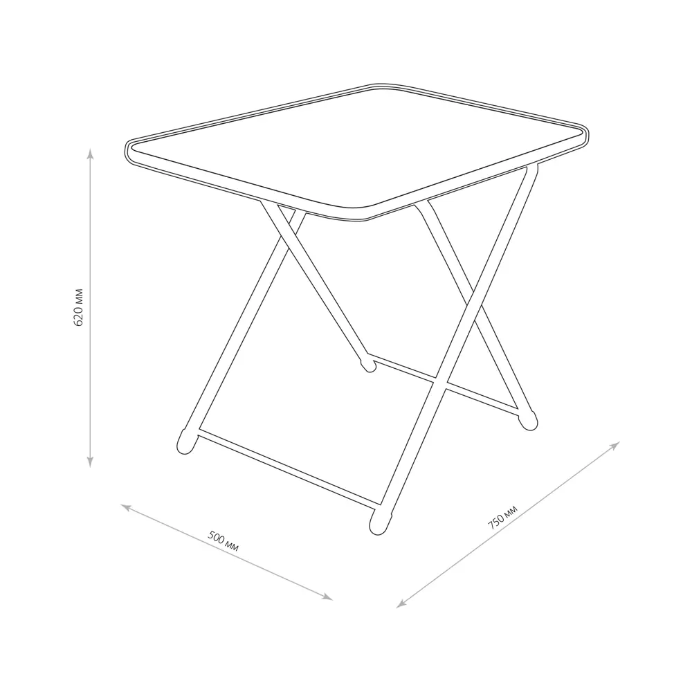 Складной садовый стол Nika с ротанговой столешницей для отдыха на природе 89407330 STLM-1571090 - Вид №5